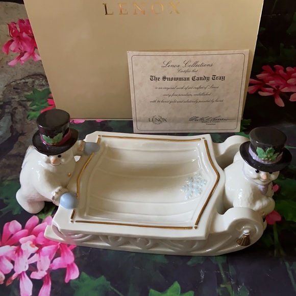Lenox Collections The Snowman Candy Tray - Picture 2 of 10
